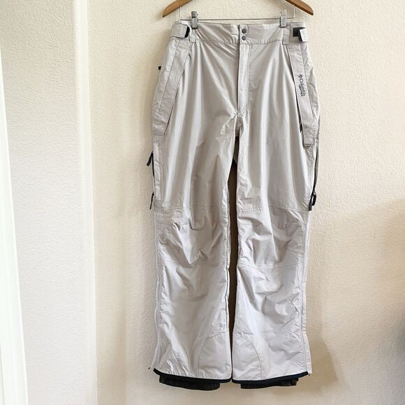 Columbia Mens Munky Bars Snow Pants SZ Large Gray  Ski Snowboard Zip Pockets - Picture 1 of 16
